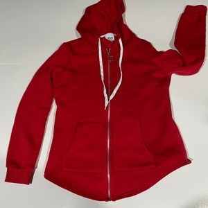 Red hooded sweatshirt - Large